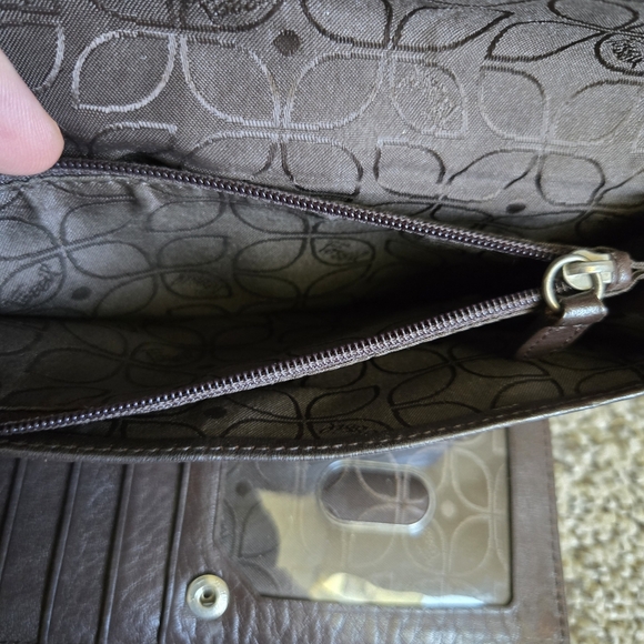 Vintage Fossil Dark Brown Leather Wallet - Picture 8 of 8